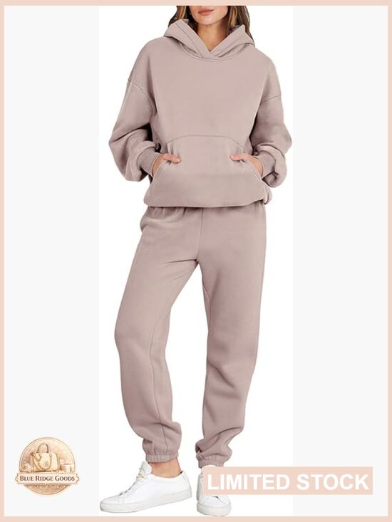 Pants - 2 Piece Lounge Set Oversized Hoodie Jogger Sweatpants Y2K Tracksuit Sweatsuit
